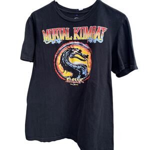 Mortal Kombat classic video game black shirt Size Medium